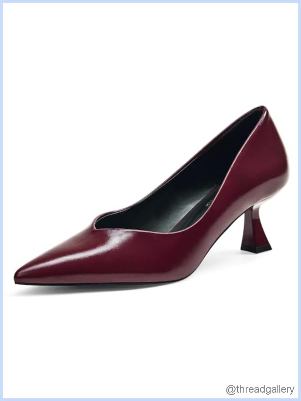 Women's Kitten Heels Pointed Toe Closed Toe Pumps Slip On Dress Shoes